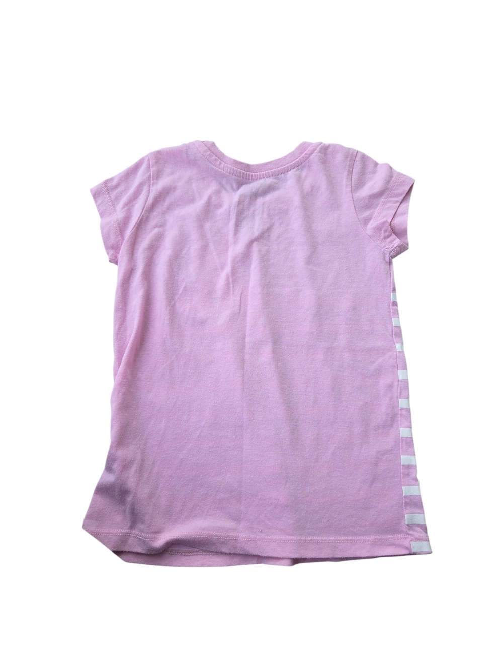 Disney Minnie Mouse Vacay Vibes Striped Graphic T-Shirt Size 6 Pink - Picture 3 of 6